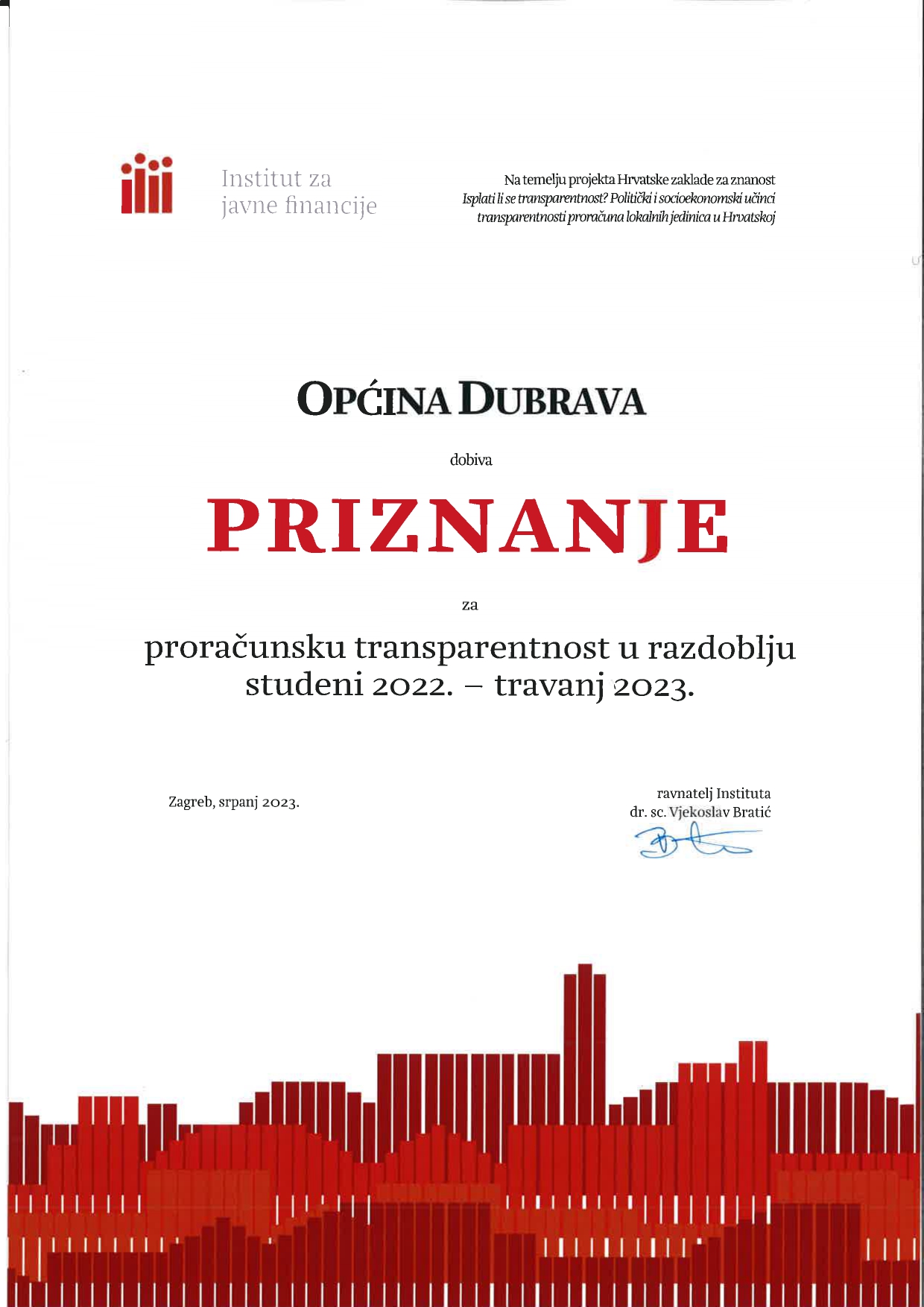 OPĆINA DUBRAVA PRIZNANJE page 0001