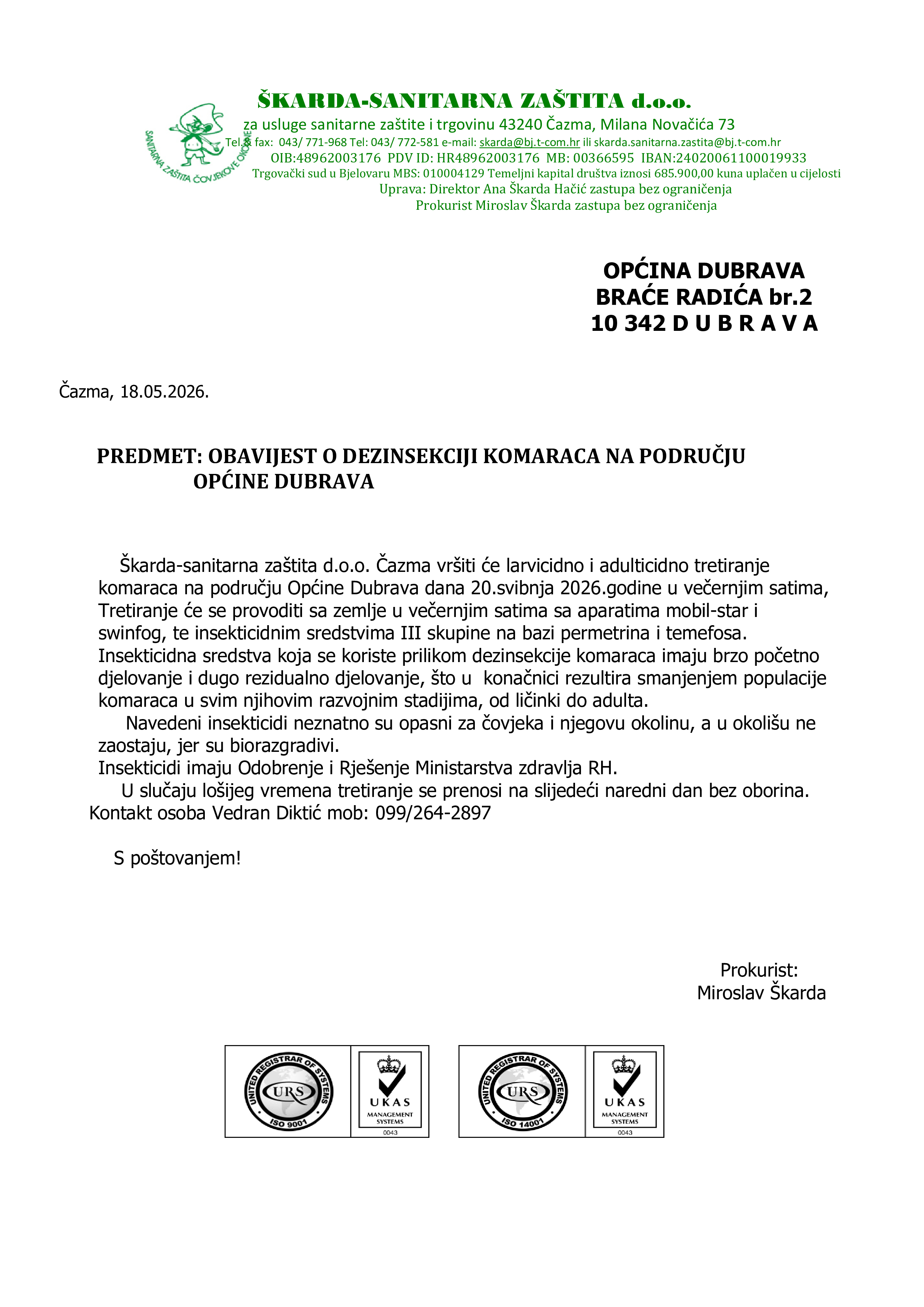 Obavijest kom.Dubrava 1 2026