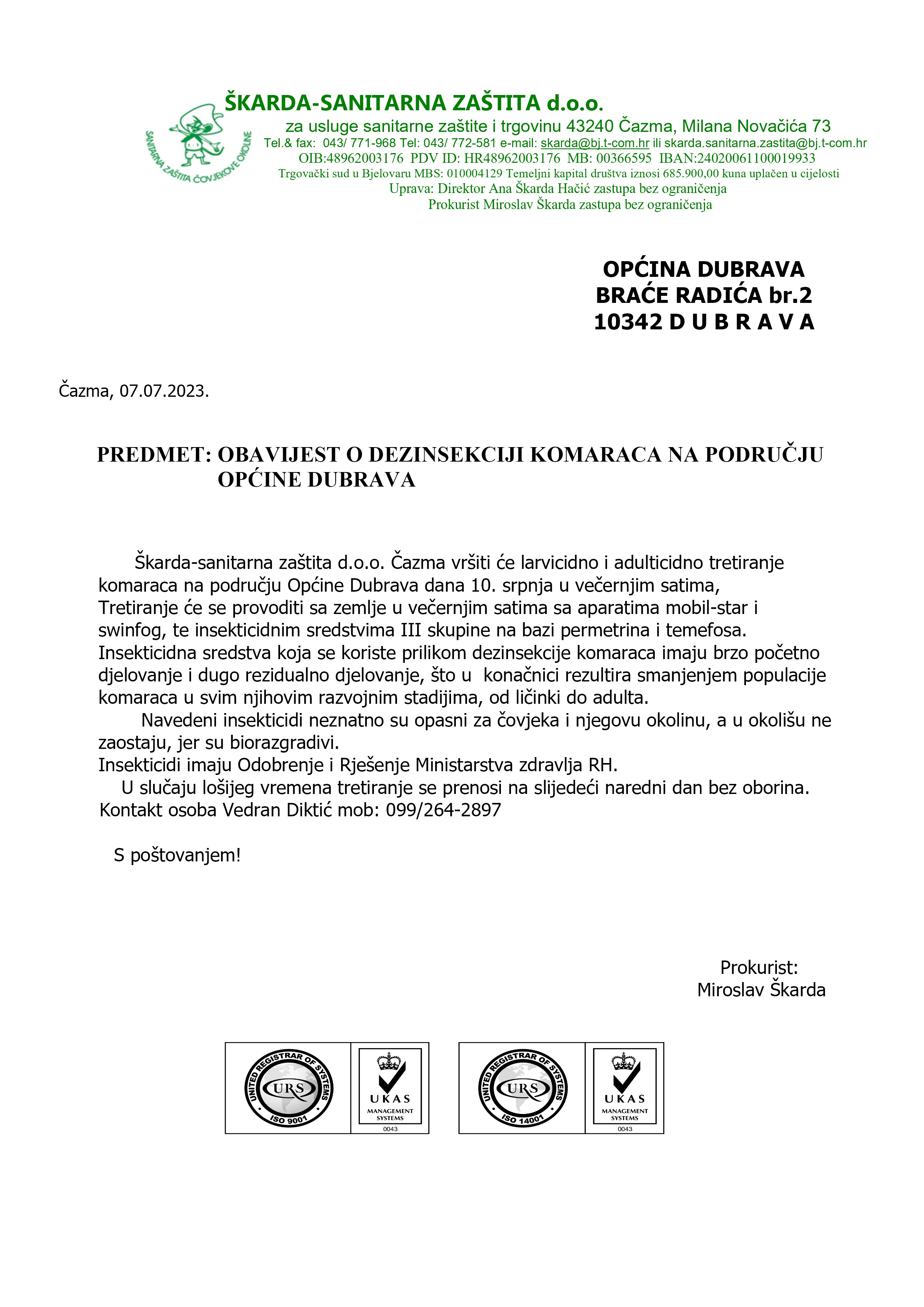 Obavijest kom.Dubrava P 4 2023