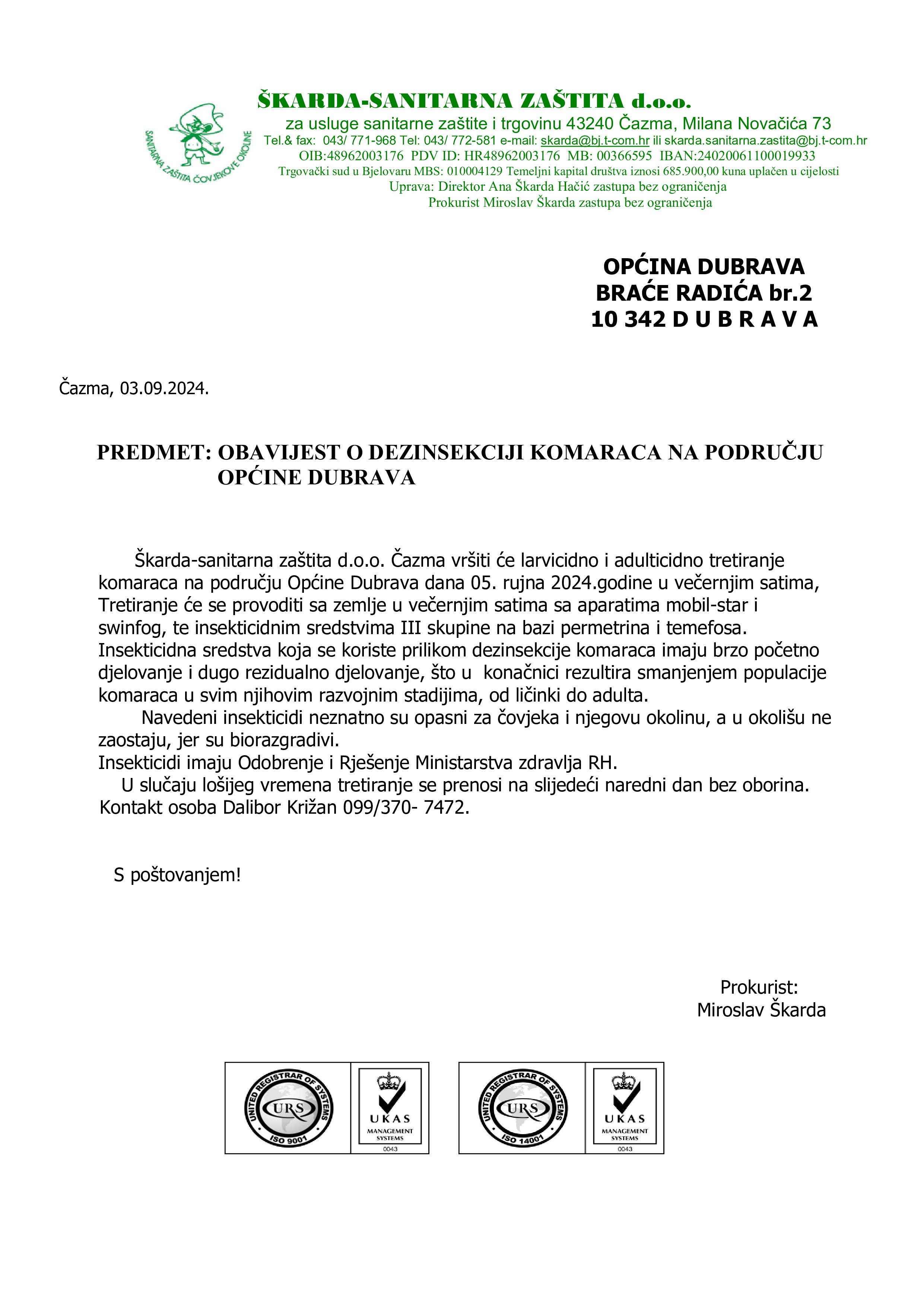 Obavijest kom.Dubrava P 5 2024