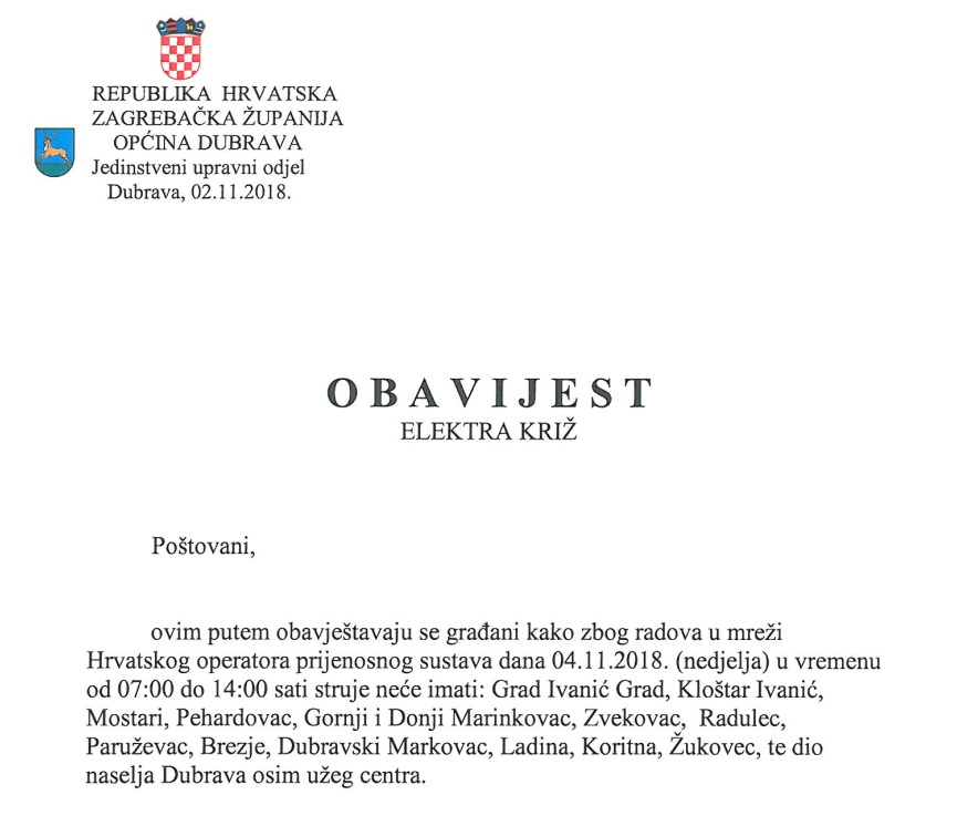 elektraobavjest